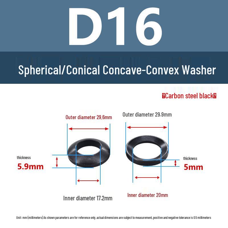 304 Stainless Steel Spherical Tapered Gasket - Concave-Convex Combination