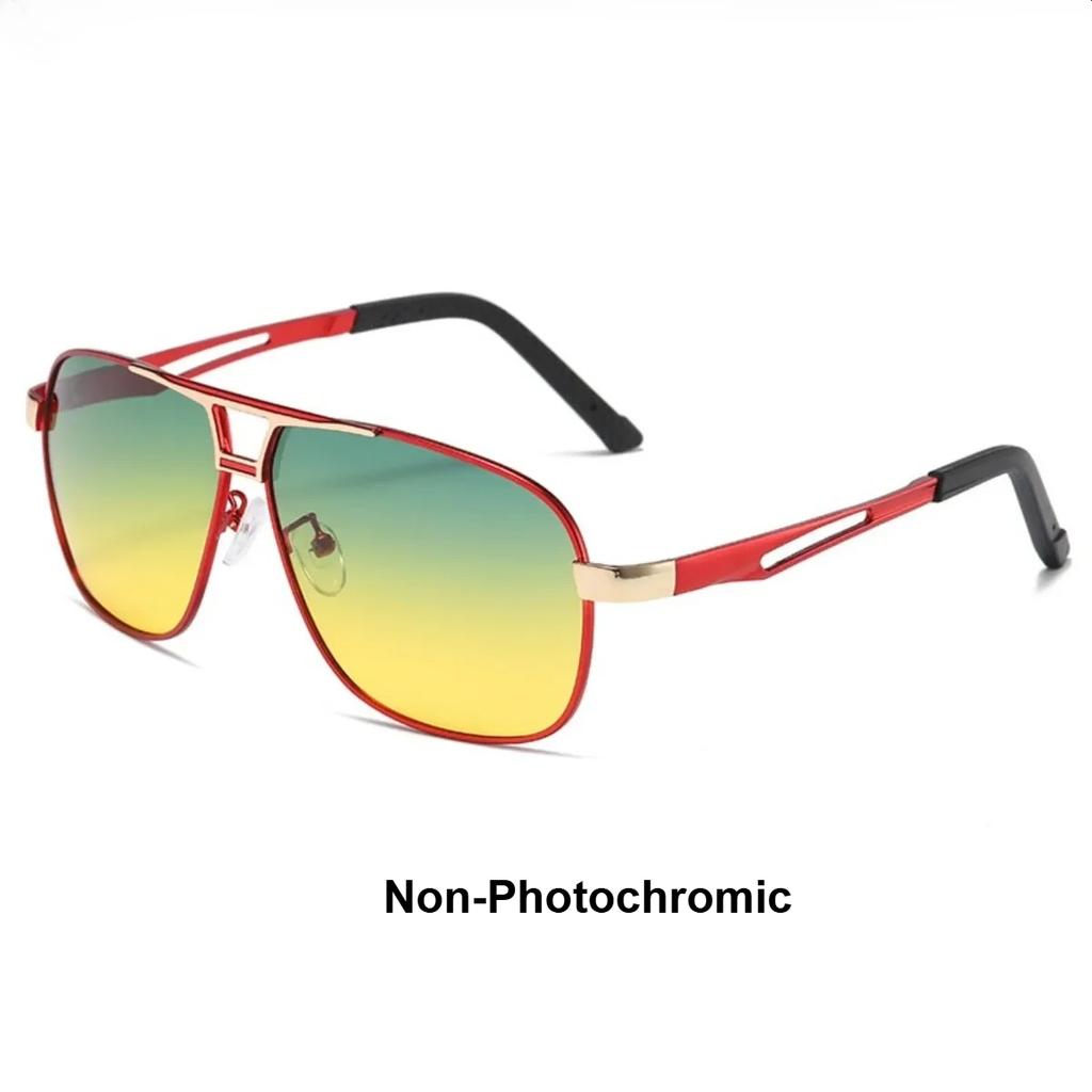 Men Driving Chameleon Sun Glasses for Day and Night Dual-use Male Color Change Lens Vision Polarized Pochromic UV Sunglasses