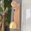 Shopkeepers Bell for Door Opening Wooden Wind Chime Vintage Hanging Decoration Wooden Door Bell for Fridge Shop Front Porch
