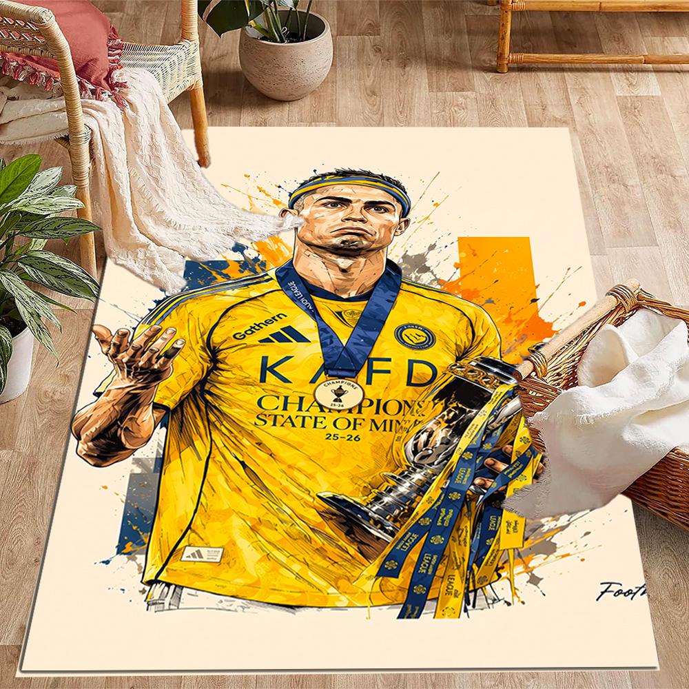 Champion's Glory Celebration Floor Mat Perfect for Dormitory Living Rooms Balcony Study room Anti-slip Rug Office home decor Wedding Party Gift