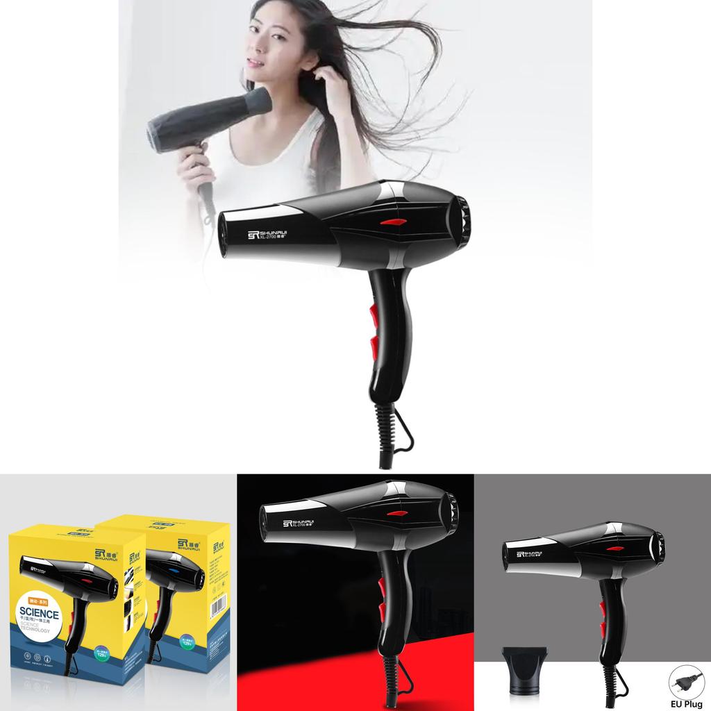 Professional Hair Dryer With Concentrator Nozzle For Home And Salon Use