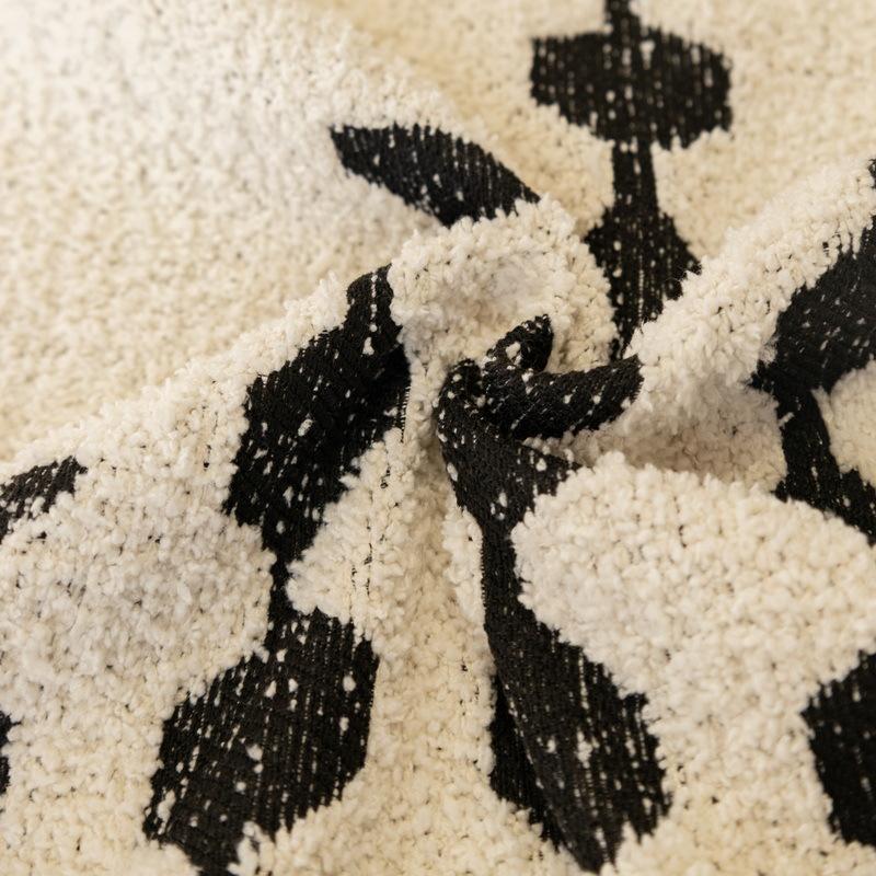 Plush Geometric Blanket Sofa Towel Cover One-piece Type Universal Four Seasons Non Slip Sofa Cushion Cover Full Wrap Cloth Towel