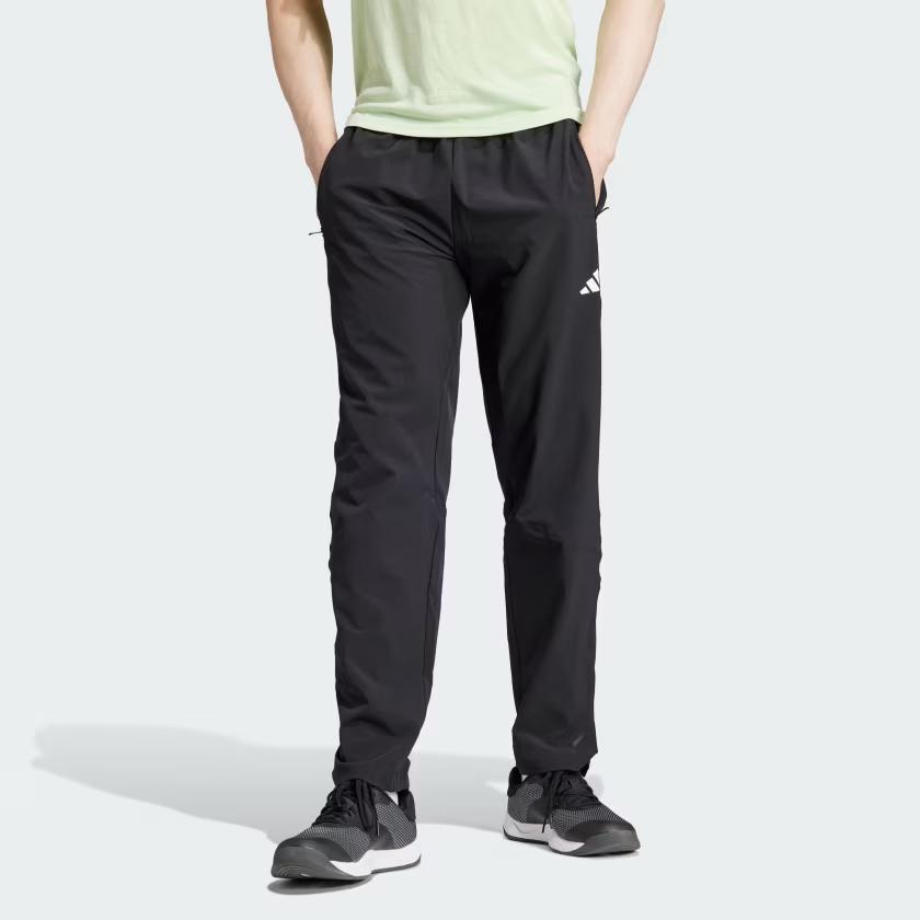 Adidas Workout Pants With Logo Men Bottoms Black IK9680