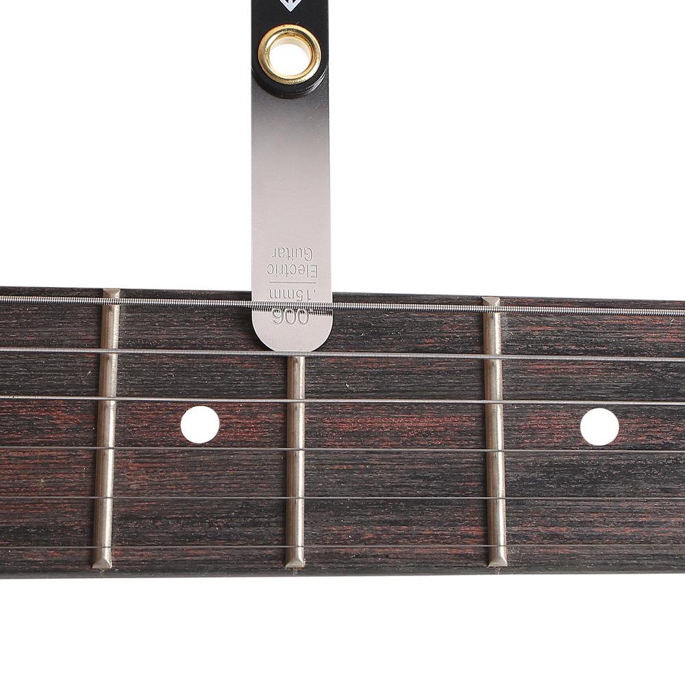 Guitar String Spacing & Neck Curvature Ruler for Folk, Classical, Electric, and Bass Guitar