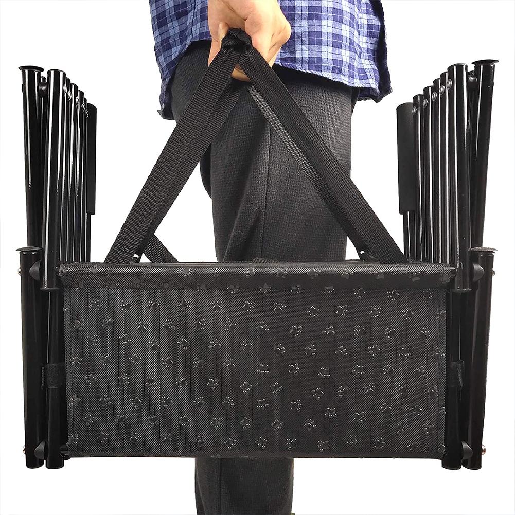 

5 Steps Foldable Large Dog Step Car Dog Stairs Support Up To 150 Lbs Lightweight Portable Pet Ladder Ramp for Cars and SUV Truck United States