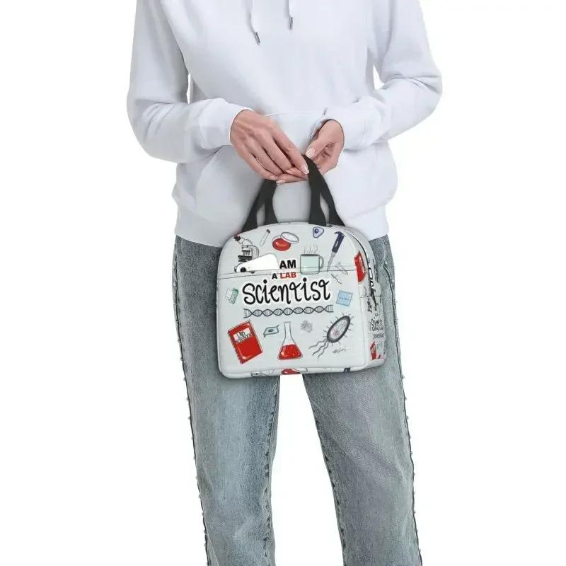 I Am A Scientist Insulated Lunch Bag for Women Leakproof Science Physics Chemistry Biology Cooler Thermal Lunch Box Picnic