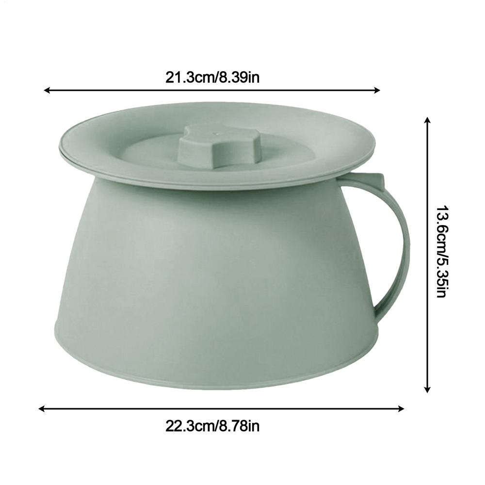 Urin-Eimer 1,5L Tragbarer Urinal-Topf mit Deckel und Griff für Camping Nachtgeschirre Töpfchen für Ehefrau Sohn Ehemann Freunde Tochter Frauen