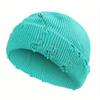 1pc Dark Elastic Knitted Hat with One Pin and Three RingsFor Girls, Without Border
