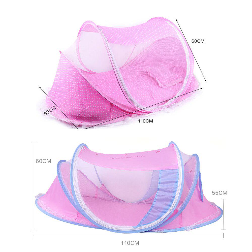 Baby Crib Netting Summer Portable Folding Baby Mosquito Cradle Net Kid Infant Sleep Shading