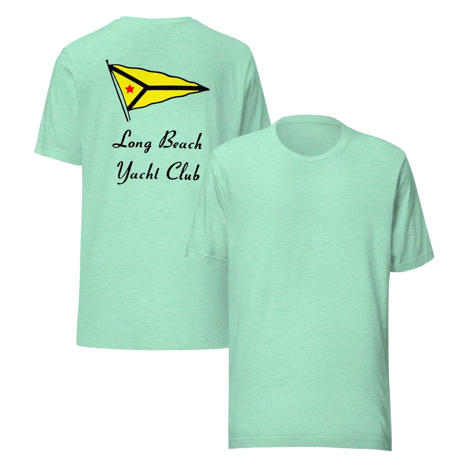 Vintage Retro T Shirt Long Beach Yacht Club California Graphic Tee For Men Women 2XL