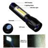 Mini LED USB Charge Flashlight COB+XPE Portable Torch Camping Lantern Zoomable Focus Light Tactical Flashlight with Pen Clip