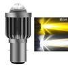 1pc H4 H6 BA20D LED Motorcycle Headlight Bulb Moto Spotlights CSP Lens White Yellow Hi Lo Lamp Scooter Accessories Fog Lights