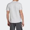 adidas T Shirts Men's White Crew Neck Moderate Straight Fit FH6625