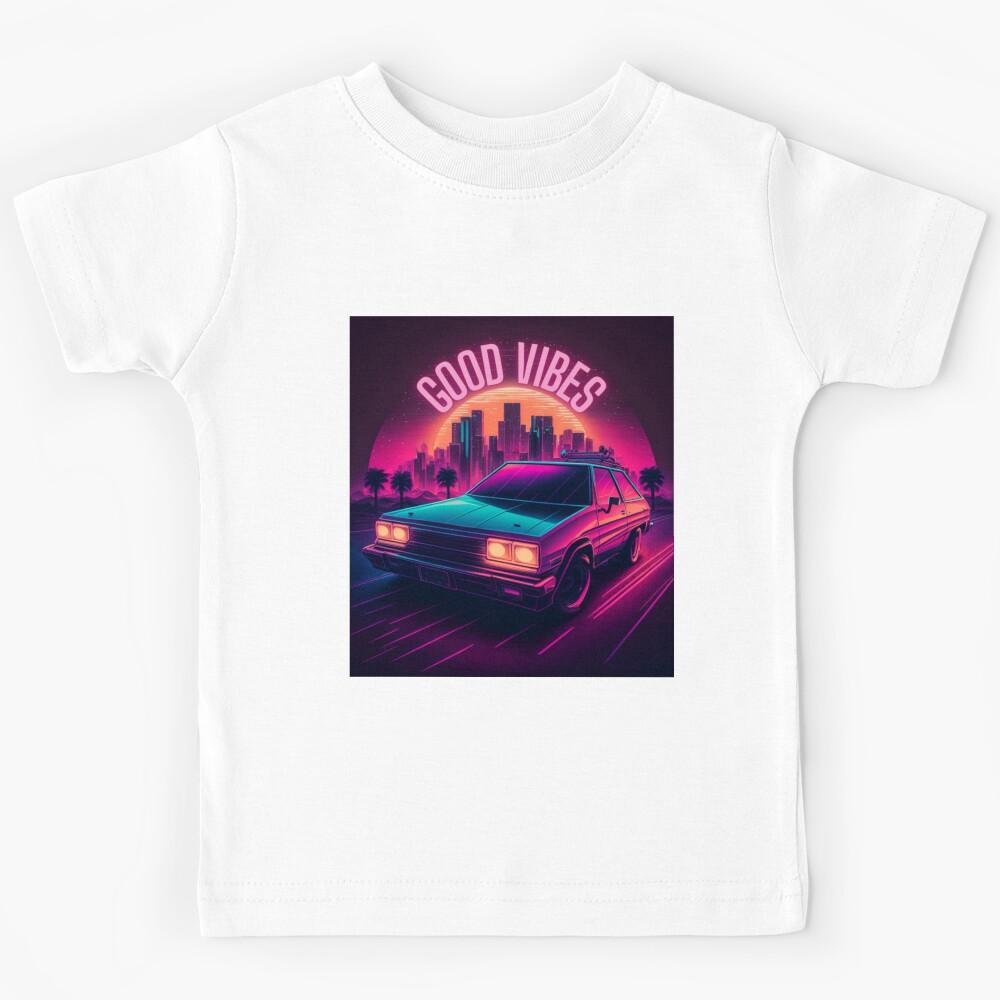 Good vibes - retro positive road trip Kids T-Shirt 140