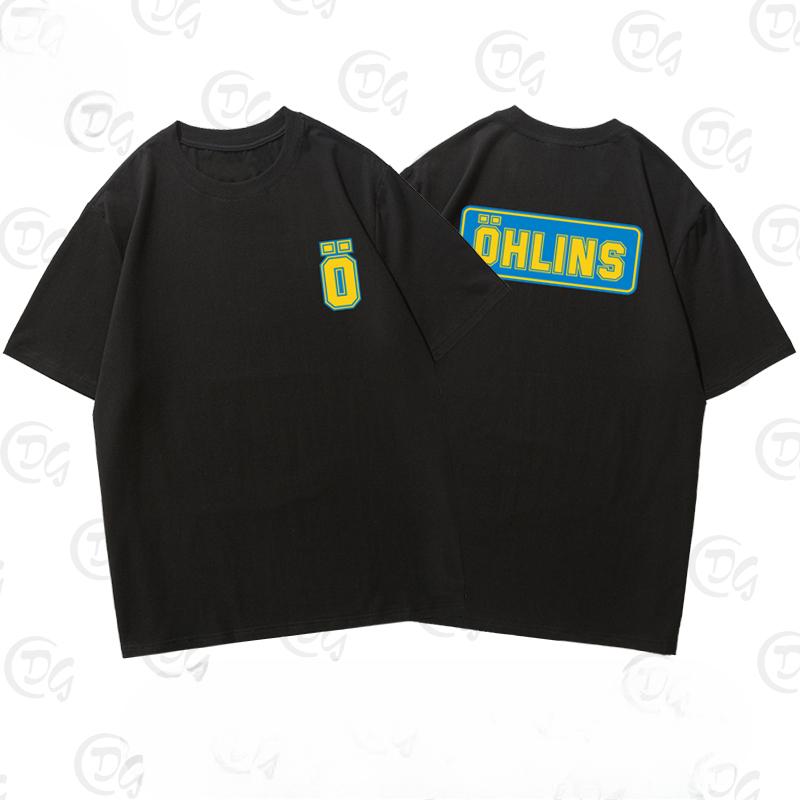 2025 Sweden OHLINS Motorcycle Shock Absorber Modified Short-sleeved T-shirt Male and Female Cyclists Riding Clothes