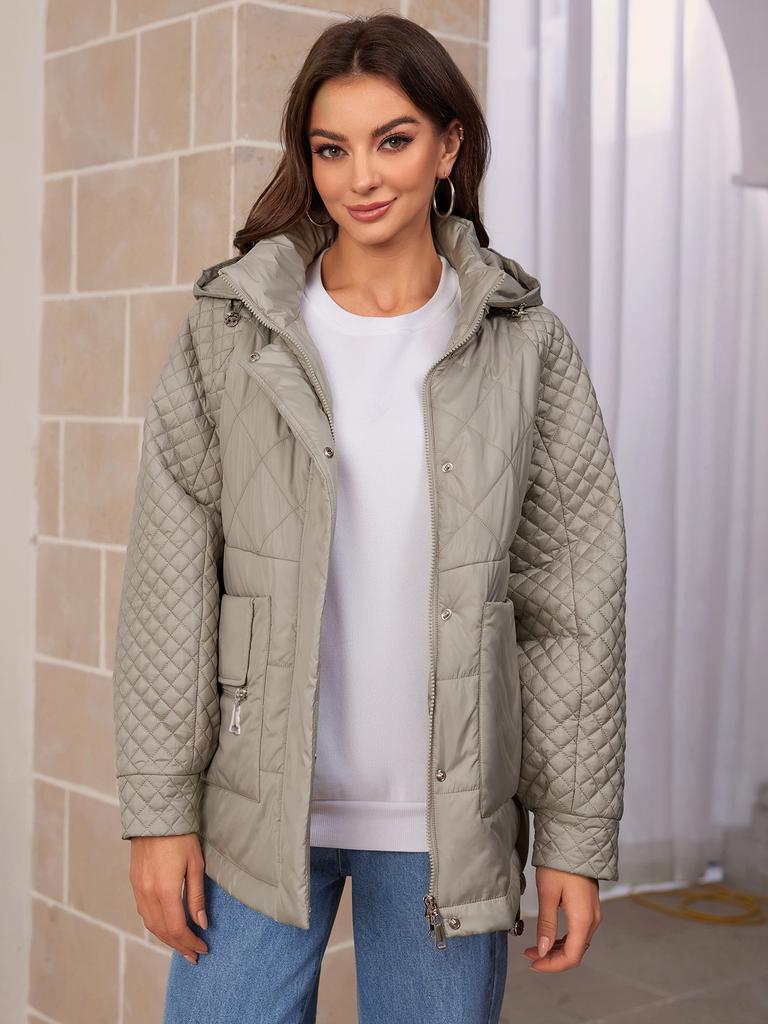 Cinemore Brand New Fashion Spring Down Jacket Autumn Women Coats Middle Length Parkas Woman Jackets Female Thin Cotton 80317