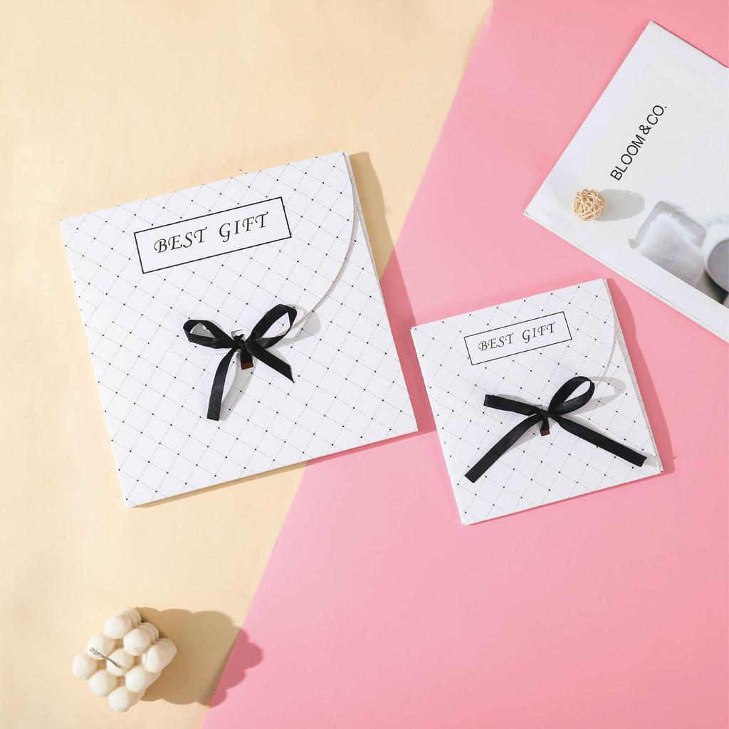 In-Stock Silk Square Scarf & Handkerchief Gift Box - Perfect for March 8th, Plus Underwear & Socks Gift Envelope