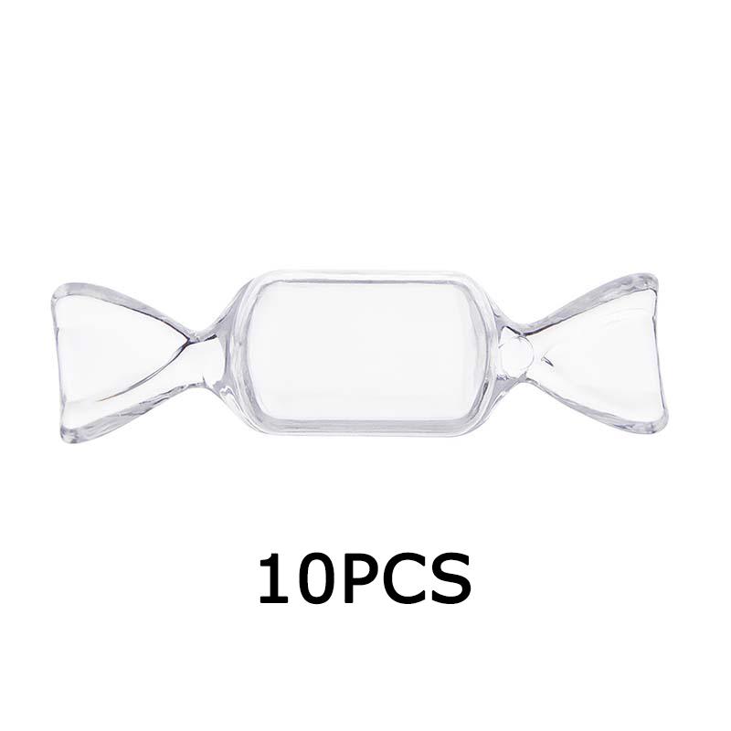 WTEMPO Transparent Creative Small Gifts Packaging Boxes with Lids Sturdy Mini Plastic Boxes In The Shape of Small Candies Festive Decor Clear Boxes