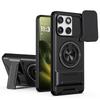 KEYSION Magnetic Phone Case for Motorola MOTO Edge 70 5G Slide Camera Protection Upright Kickstand 360° Ring Shockproof Cover