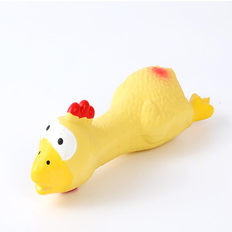 Popular Wholesale Latex Squeaky Chicken Toy For Pets Fill With Soft Cotton Expressive And Vibrant Colors