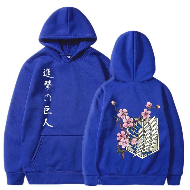 The Japanese Anime "Attack On Titan" Fashion Anime Week Printed Hoodie Casual Sporty Men's Wear Harajuku Street Pullover