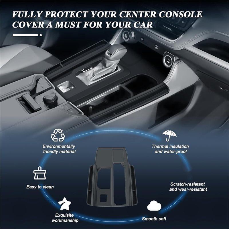 Silicone Center Console Gear Shift Panel Cover For Toyota Grand Highlander 2024 2025 Pocket Organizer Accessories