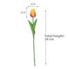 6 Stück Neue Plastik-Tulpen mit Echt-Touch 34*3cm 10 Farben Simulationsblumen-Dekoration Tisch Haus Hochzeit Dekor Heimdeko