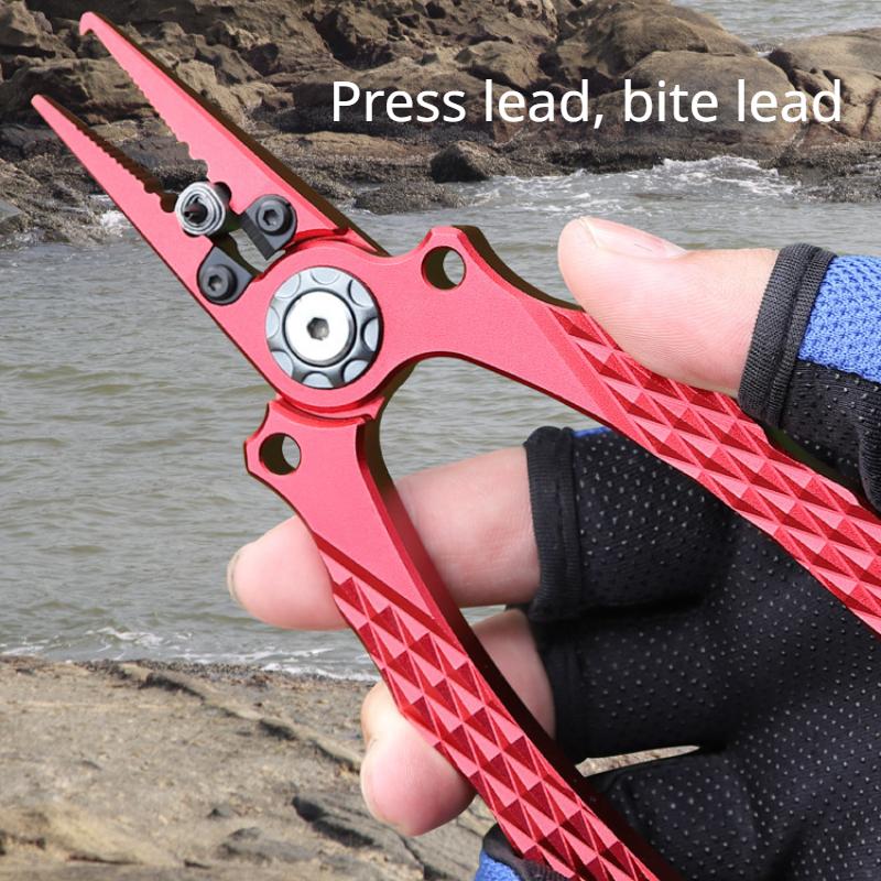 Aluminum Alloy Integrated Luya Tongs Multi-functional Fishing Tongs Cut Line Tongs Luya Equipment Fishing Gear Control Tongs
