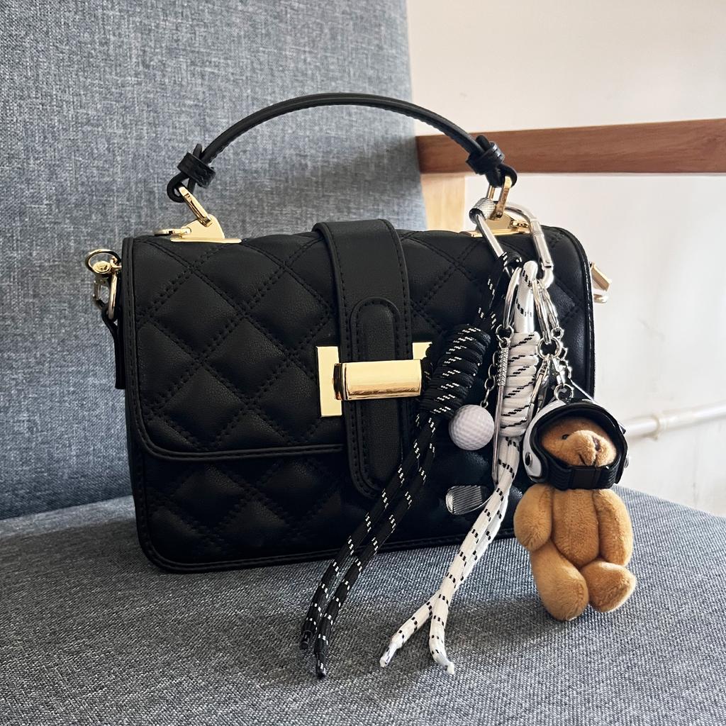DIY Creative Bag Weaving Rope Keychain Colorful Nylon Lanyard Bear Baseball Multi-Element Bag Pendant For Women Charm Gifts