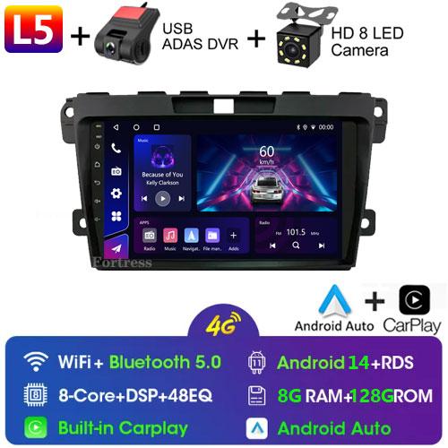 Android OS for Mazda CX-7 CX7 2008 - 2015 GPS Navigation 9 inch Car Radio Video Multimedia Player CarPlay 4G BT DSP Stereo