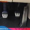 Bilpedaldeksel for VW Golft 5 6 Tiguan Touran for Skoda Octavia A5 LHD Rustfritt stål Akselerator Gass Bremse Clutch Hvile