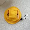 Adjustable Dog Cat Bucket Hat Cotton Pet Fisherman Hat Fashion Pet Sunshade Cap  Devon Rex