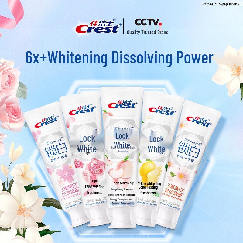Crest Lock White Whitening & Fresh Breath Toothpaste