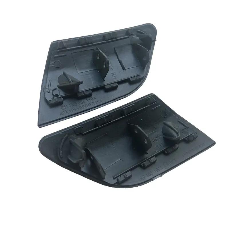 For VW Golf 5 Jetta A5 MK5 2006-2009 1 2PCS New Primed Front Bumper Grill Headlight Lamp Washer Cover Cap Trim