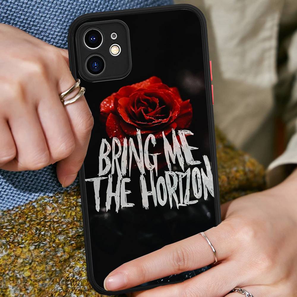 B-Bring Me The Horizon BMTH Phone Case For IPhone 11 12 13 14 15 16 Pro Plus X XS MAX Matte Bumper Shockproof Cover