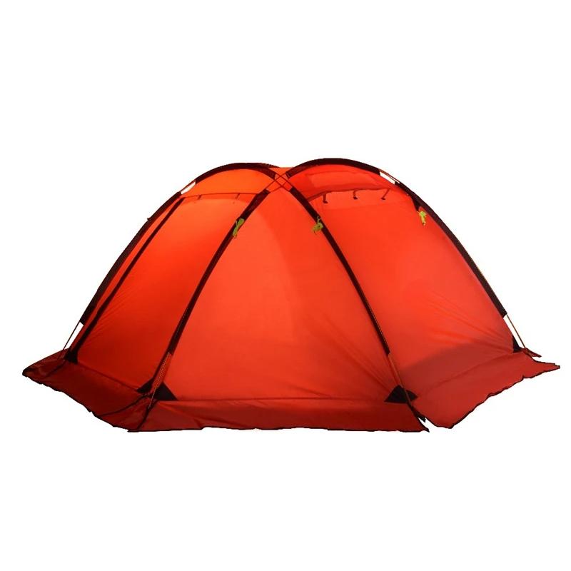 Для 3-4 человек Алюминиевый каркас 210T Водонепроницаемая уличная кемпинговая купольная палатка
