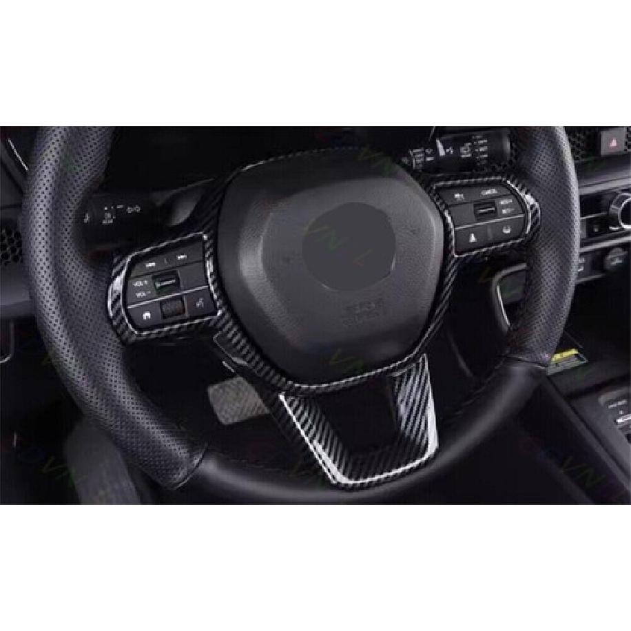 Steering Wheel Strip Panel Cover Trim For Honda Accord -24 ABS Carbon Fiber