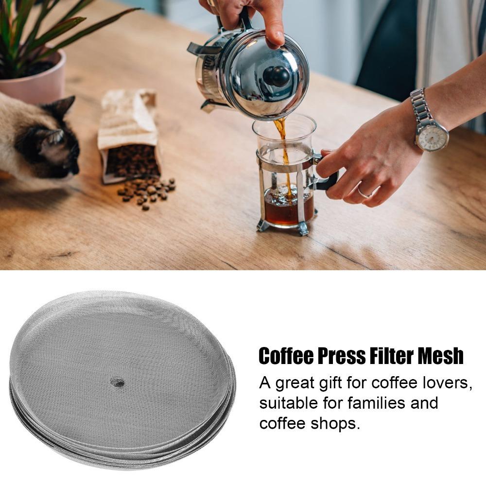 

Набор из 10 шт. 150 Mesh Фильтр из нержавеющей стали для кофейного пресса Фильтр 1000 мл Френч-пресс 80 Mesh