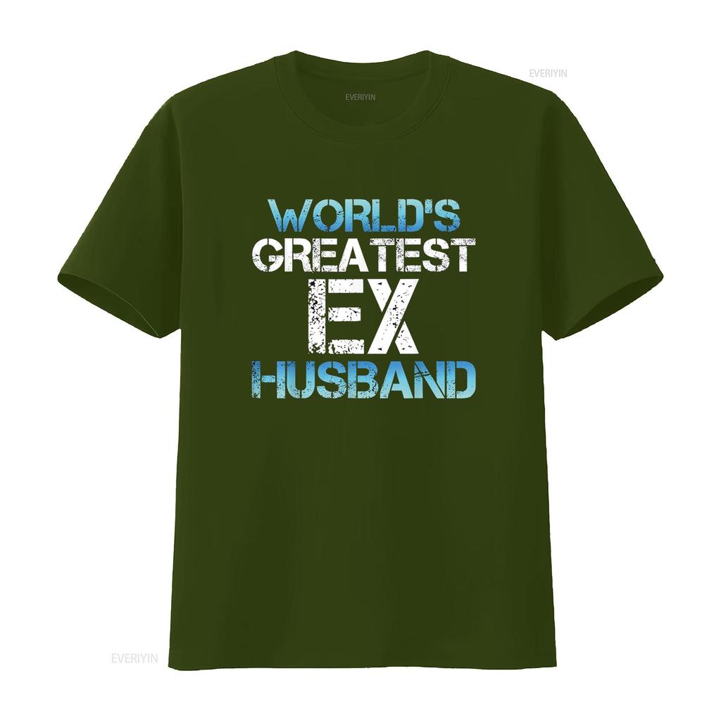 Greatest Ex Husband Funny Divorce Party Divorcee Men T Shirt vintage Washed designer clothes homme Breathable Casual Soft