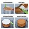 3 Stück Kuchenform Chiffon-Schälmesser Sahnekratzer Fondant-Dekorations-Backwerkzeuge