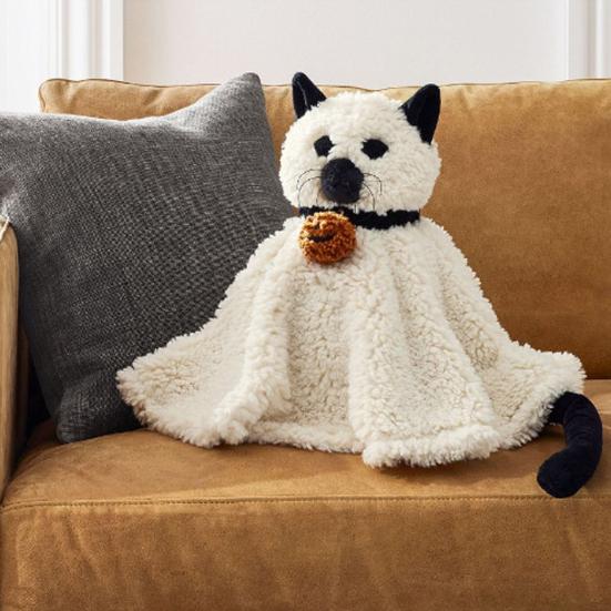 Ghost Plush Pillow Soft Stuffed Animal Toy Fluffy 3D Ghost Halloween Decor