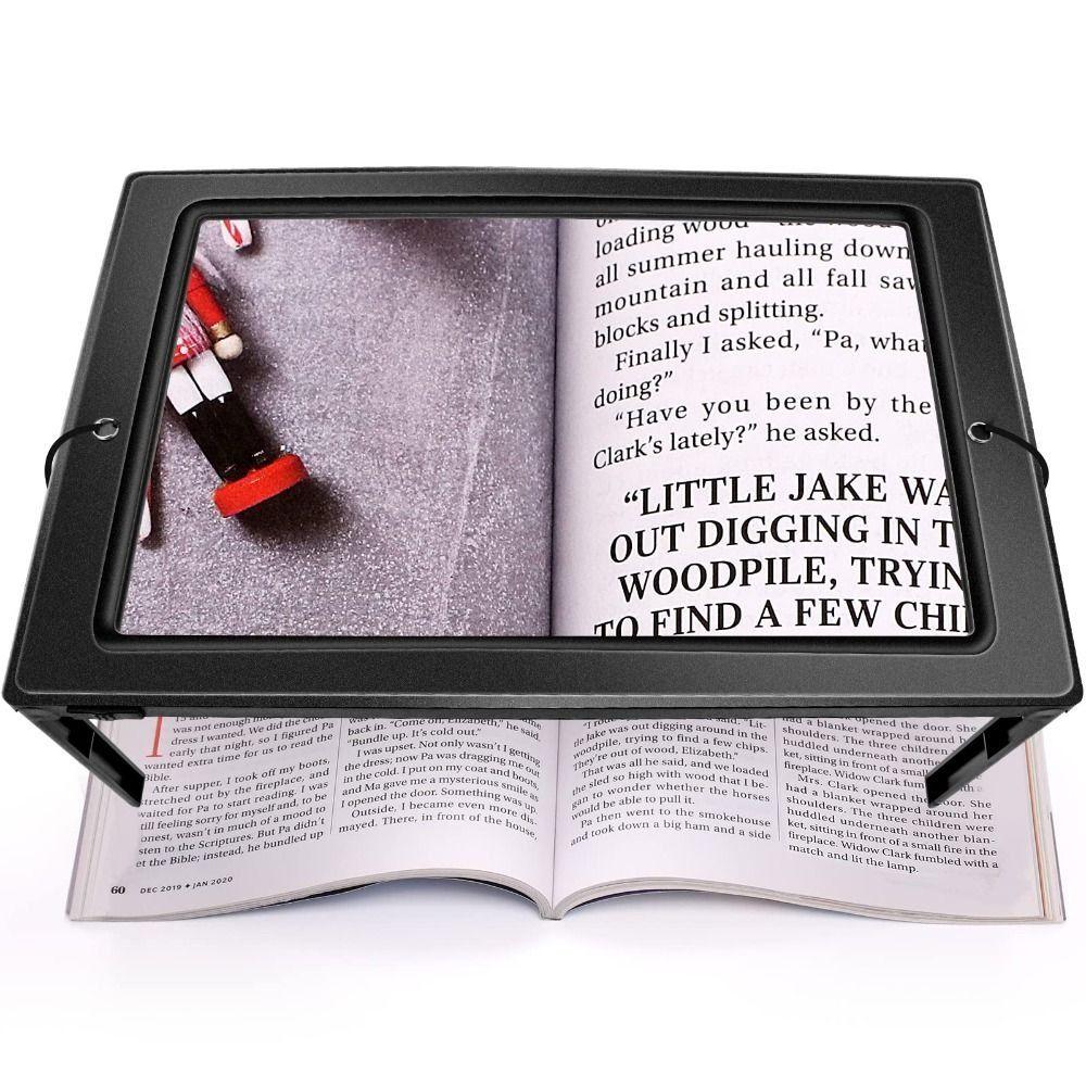 Reading Hands Free Magnifier Large 3X Magnifying Glass  Gifts for Elderly