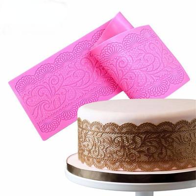 Lace Flower Wedding Cake Silicone Beautiful Fondant Mold Mousse Icing Mat Pad Pastry Baking Tool