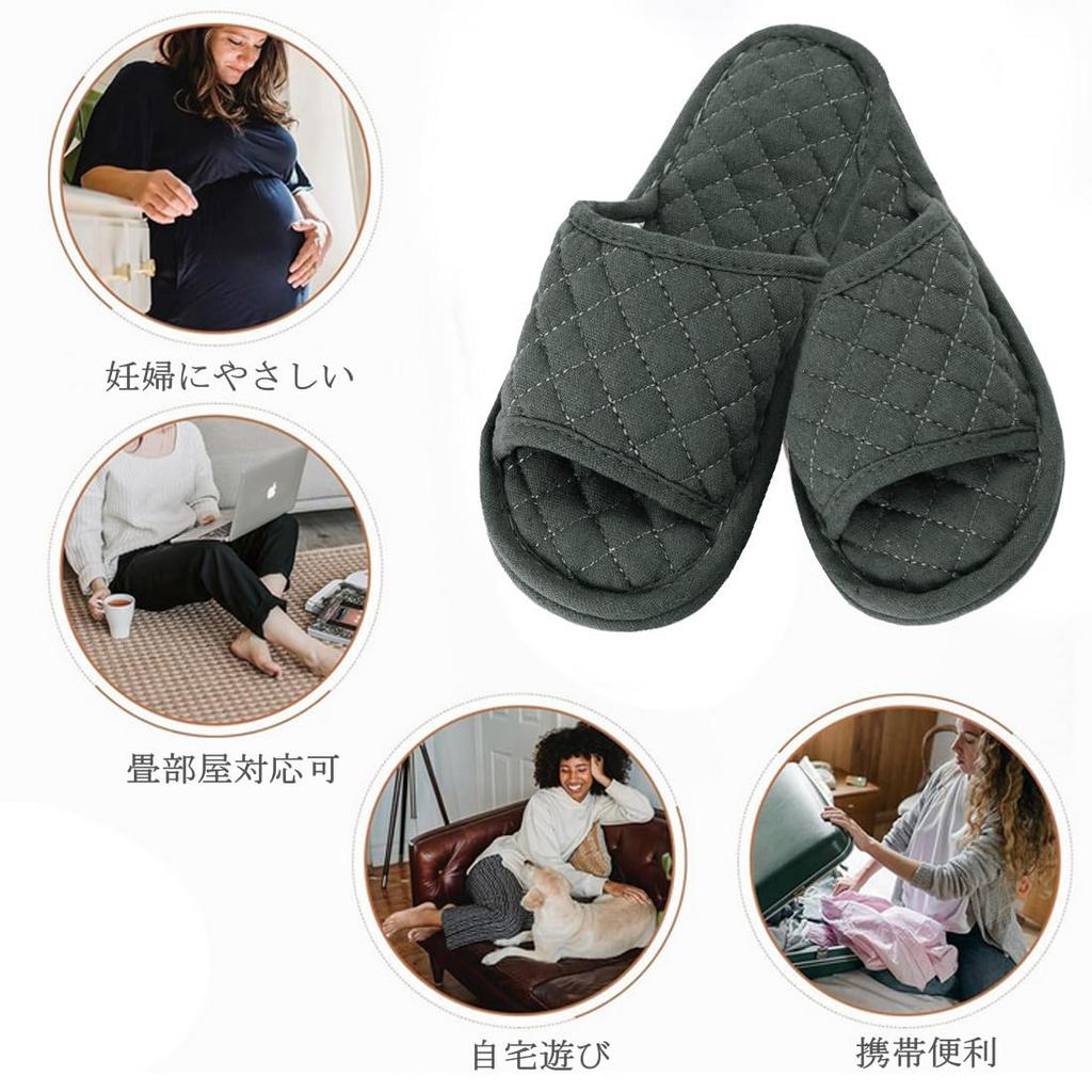 Einweg-Hausschuhe für Herren, atmungsaktive Tatami-Dicke Sohle, perfekt für Schule, Geschäft, Katastrophenfall und Größe M [XGOPTS] Paar-Hausschuhe,