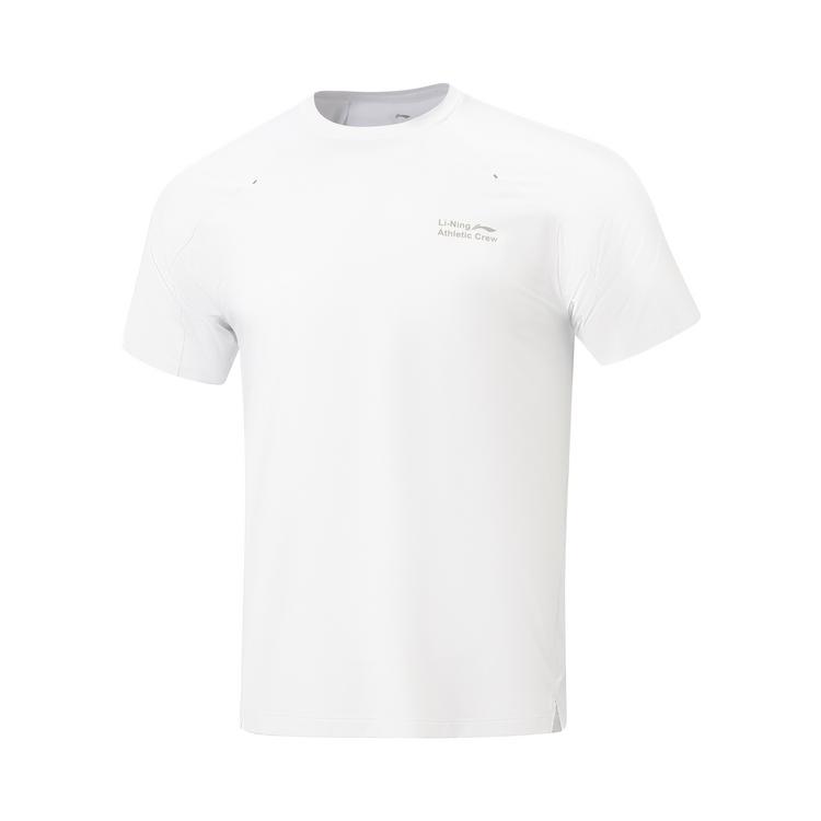 Li Ning T Shirts Men s White Crew Neck Moderate ATSW369-2 3XL