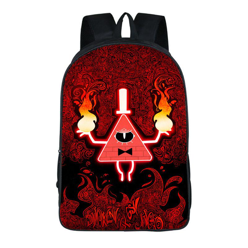Mochila de Desenho Gravity Falls Com Design Durável e Grande Capacidade Para Estudantes