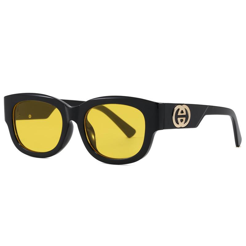 Korean Style Retro Square UV Protection Sunglasses - Classic, Versatile, High-End Feel