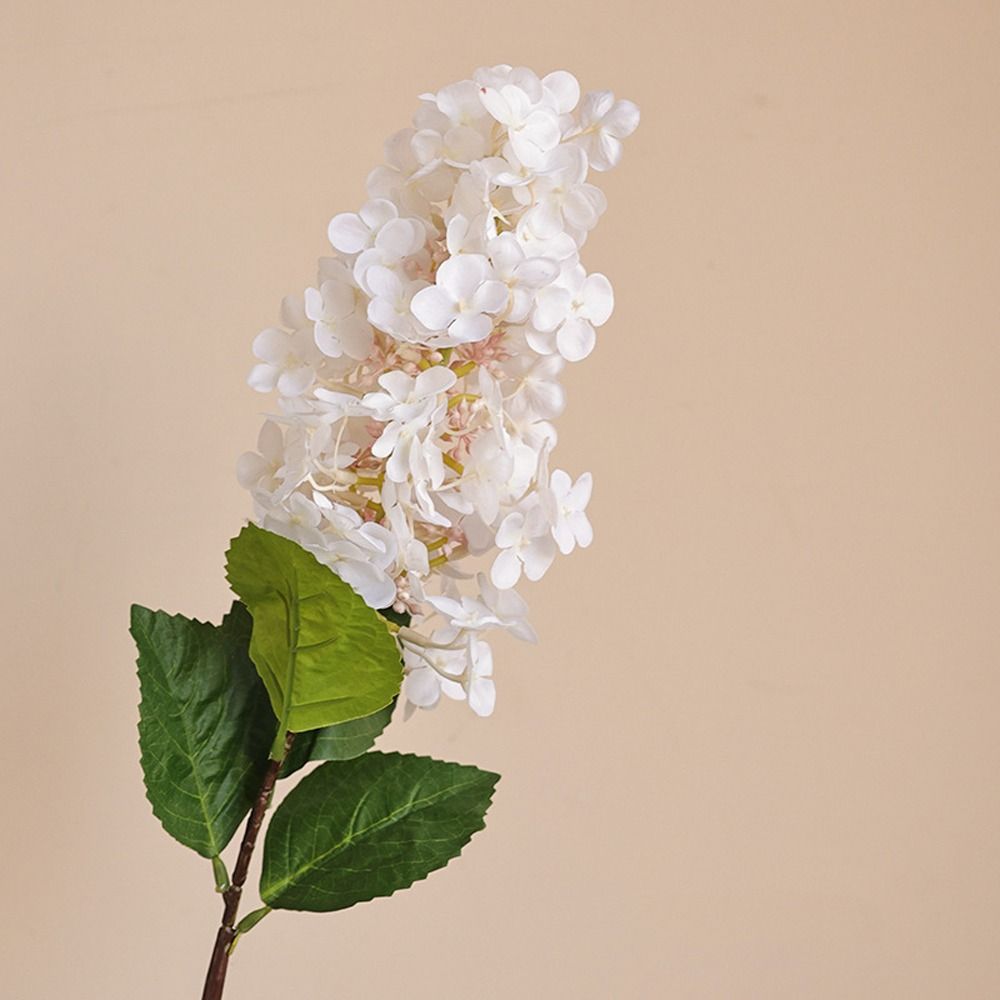 Luxury Artificial Hydrangea Flowers Realistic Plastic Lilac Hydrangea Flowers Branch Elegant Handmade Fake Flower