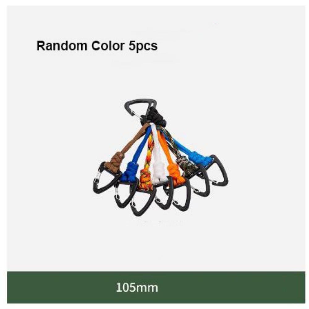 

5 шт. 7-жильный шнур для зонта с крюком, многофункциональные карабины для ключей, аксессуары для спорта, кемпинга и активного отдыха 1