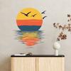 Beautiful Sunset Sunset Glow Wall Sticker For Living Room Decoration Art Decals Bedroom Home Decor Beautify Self-adhesive Poster
